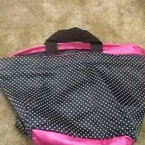 Black and pink purse